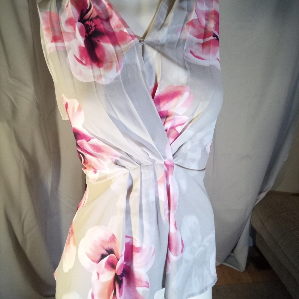 Calvin Klein Pink and Cream Tank Top